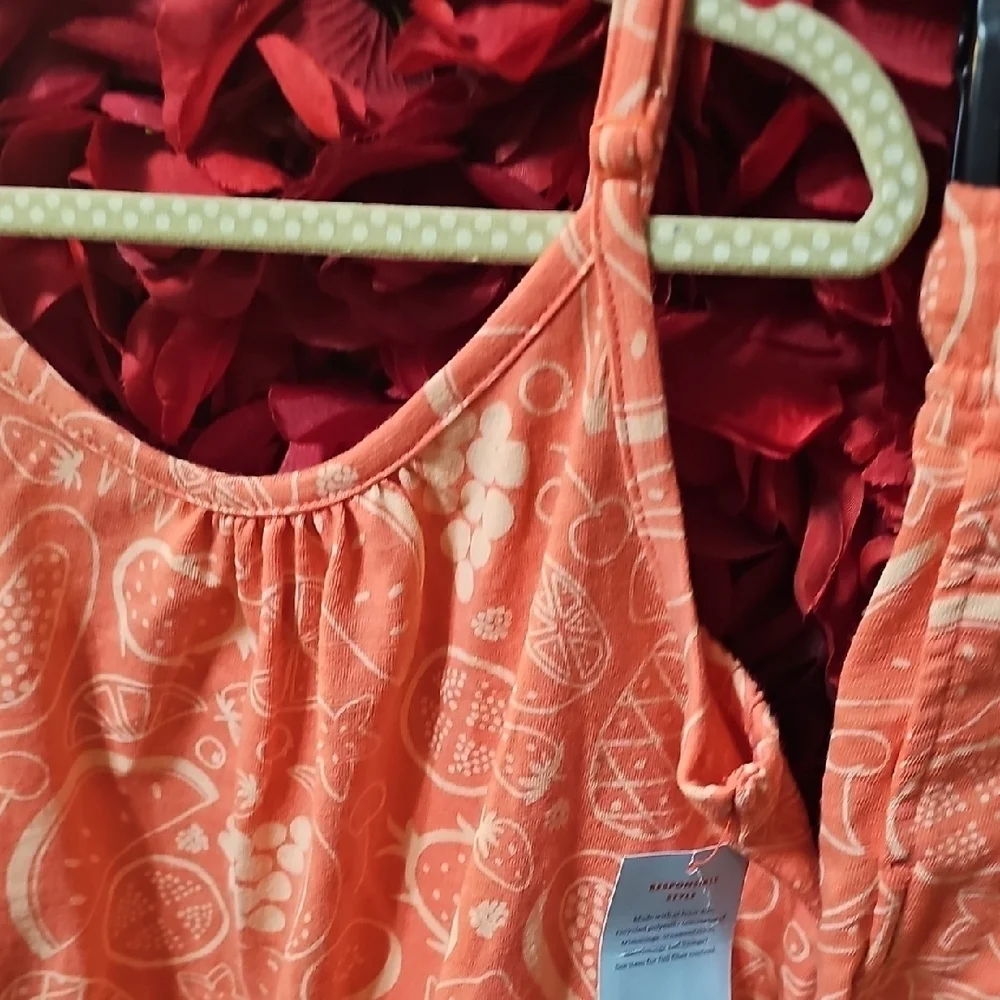 Cat & Jack NWT Coral Print Sleepwear Set Size Medium (8)